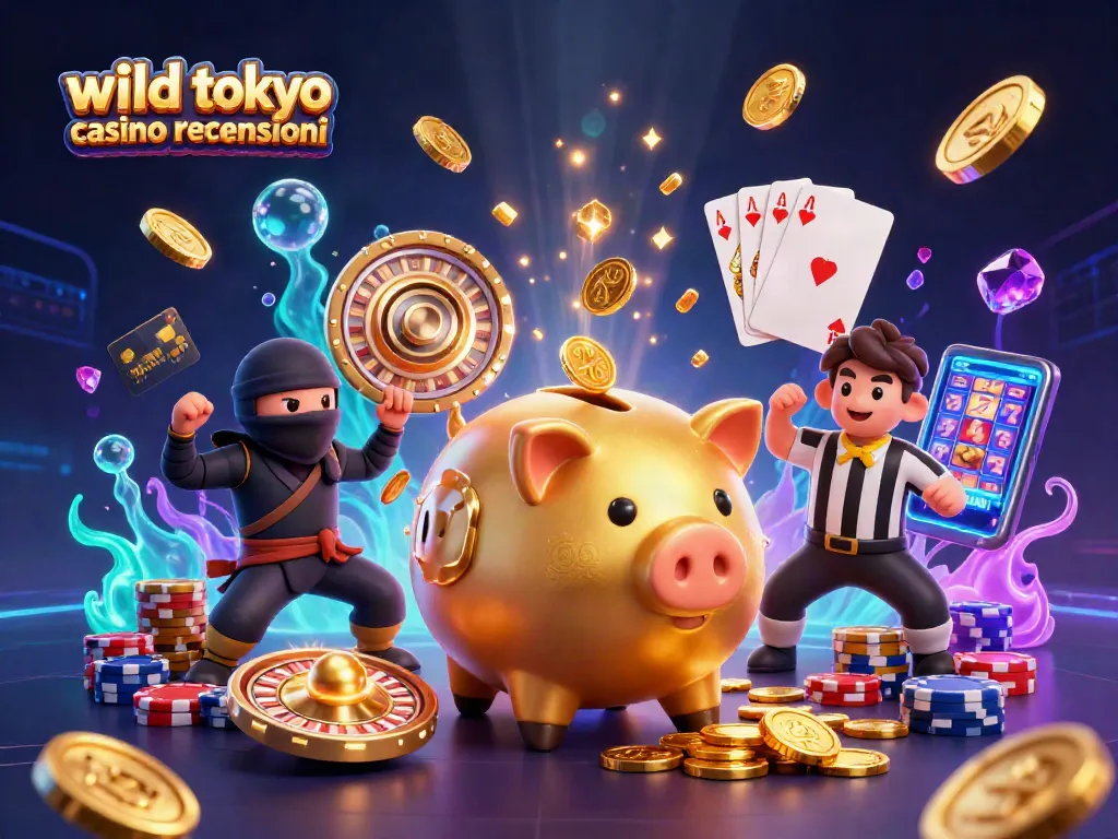 Engage with wild tokyo casino recensioni through a vibrant 3D illustration showcasing animated casino excitement and dynamic gameplay.